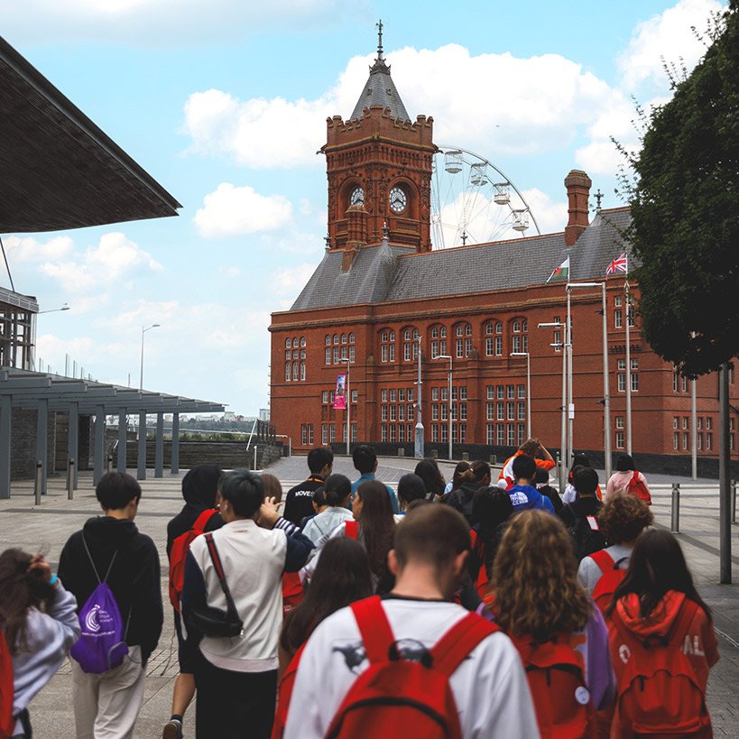Students Visiting Cardiff Bay